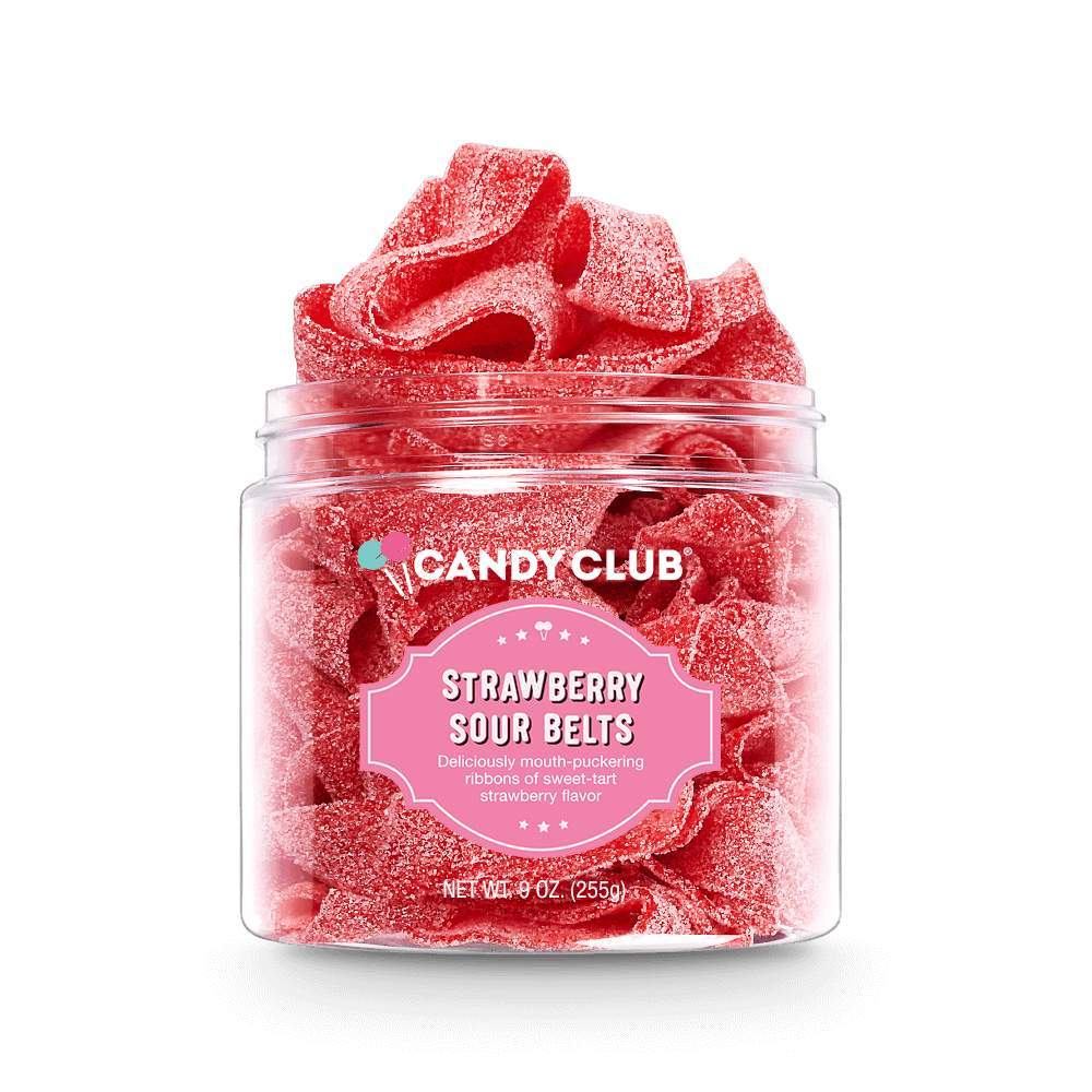 Strawberry Sour Belts-Candy Club