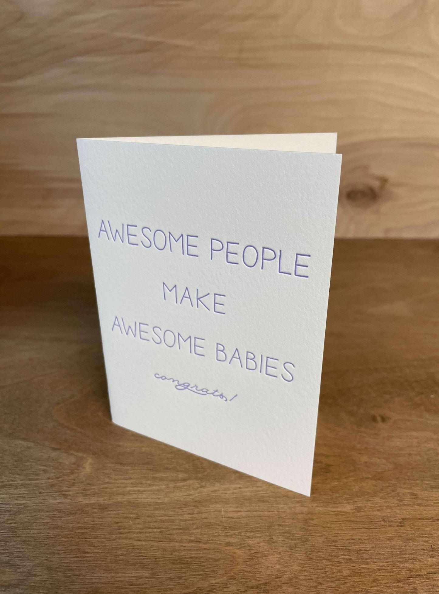 Awesome People Make Awesome Babies Card-Steel Petal Press