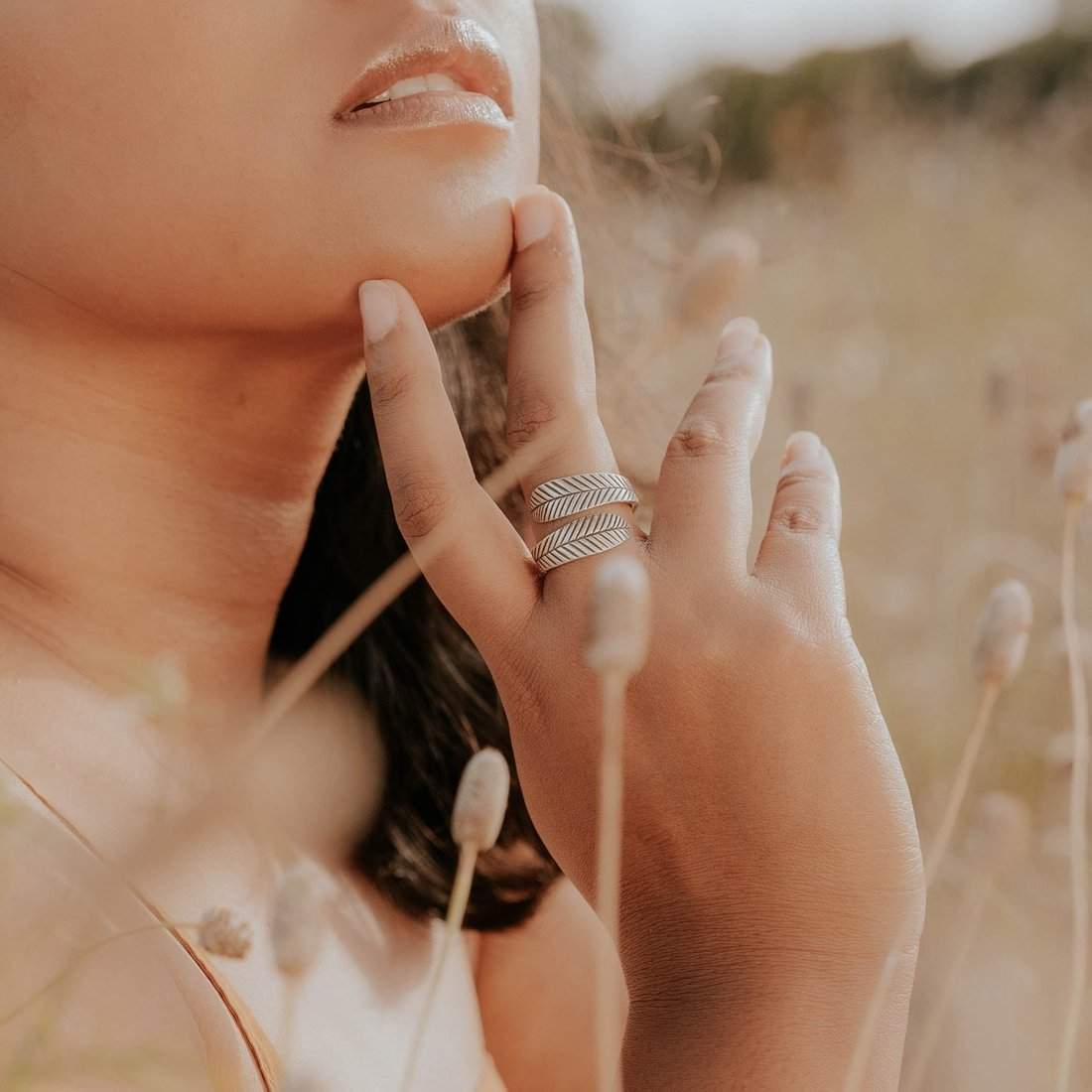 Bird of Paradise Silver Ring-Moonflower