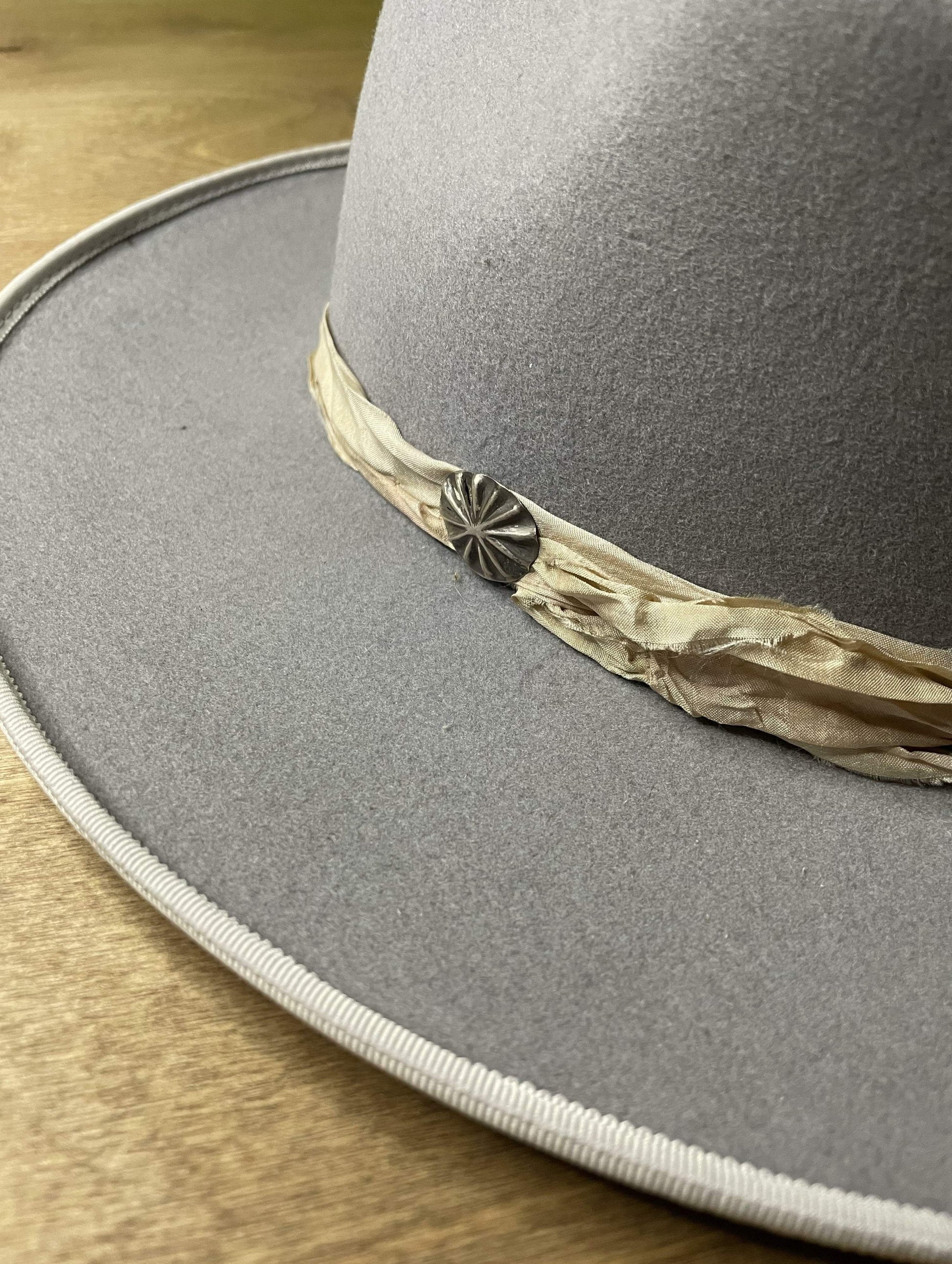 Pure Light Grey Fedora-Hampui Hats