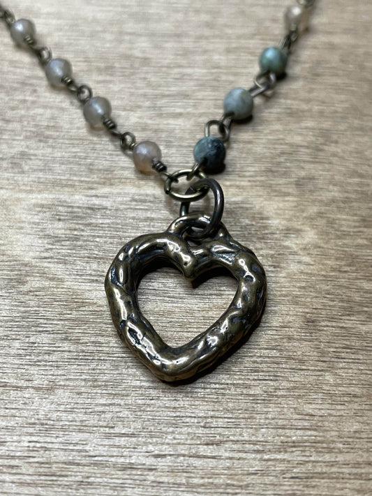 Bronze Heart Pendant-Pronoia