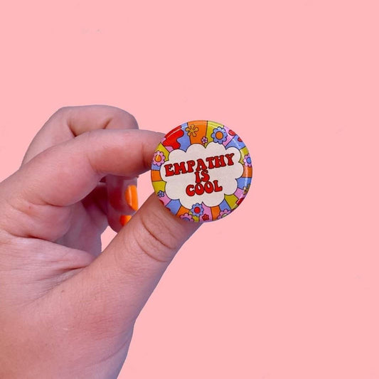 Empathy Is Cool Button-The Peach Fuzz