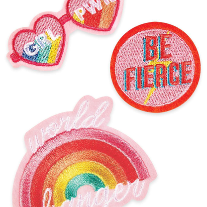 Patch 'em Iron-on Patches: GRL PWR-OOLY