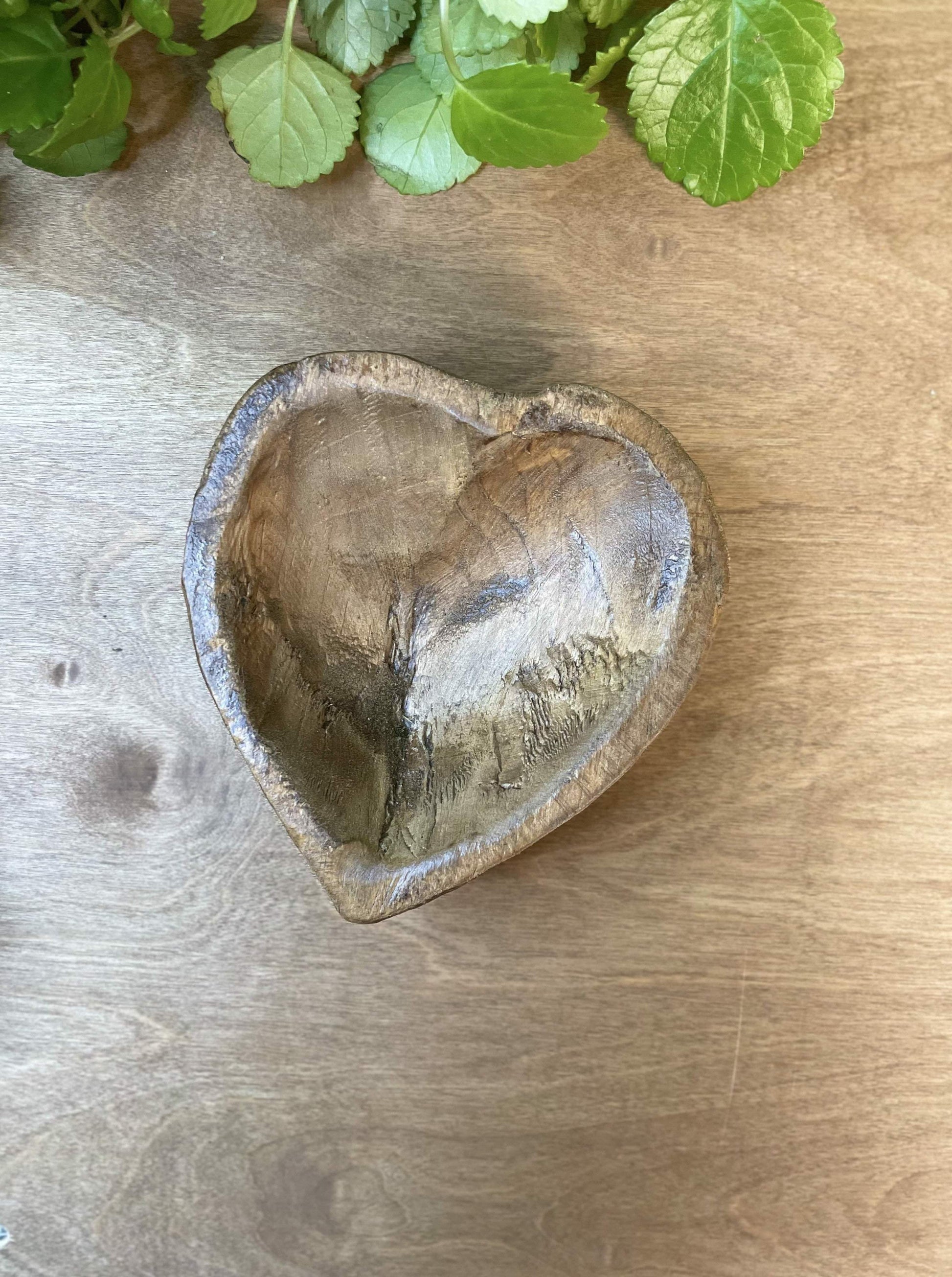 Heart Shaped Wooden Bowl-Stash Style