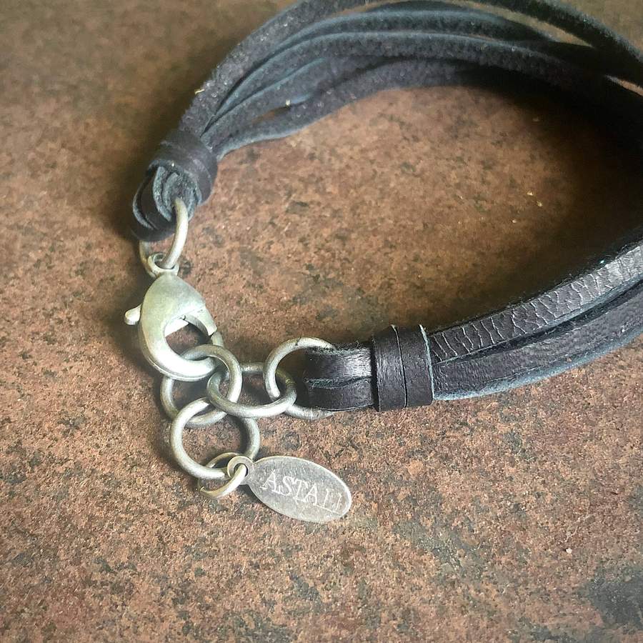 Seven Strand Leather Bracelet-ASTALI
