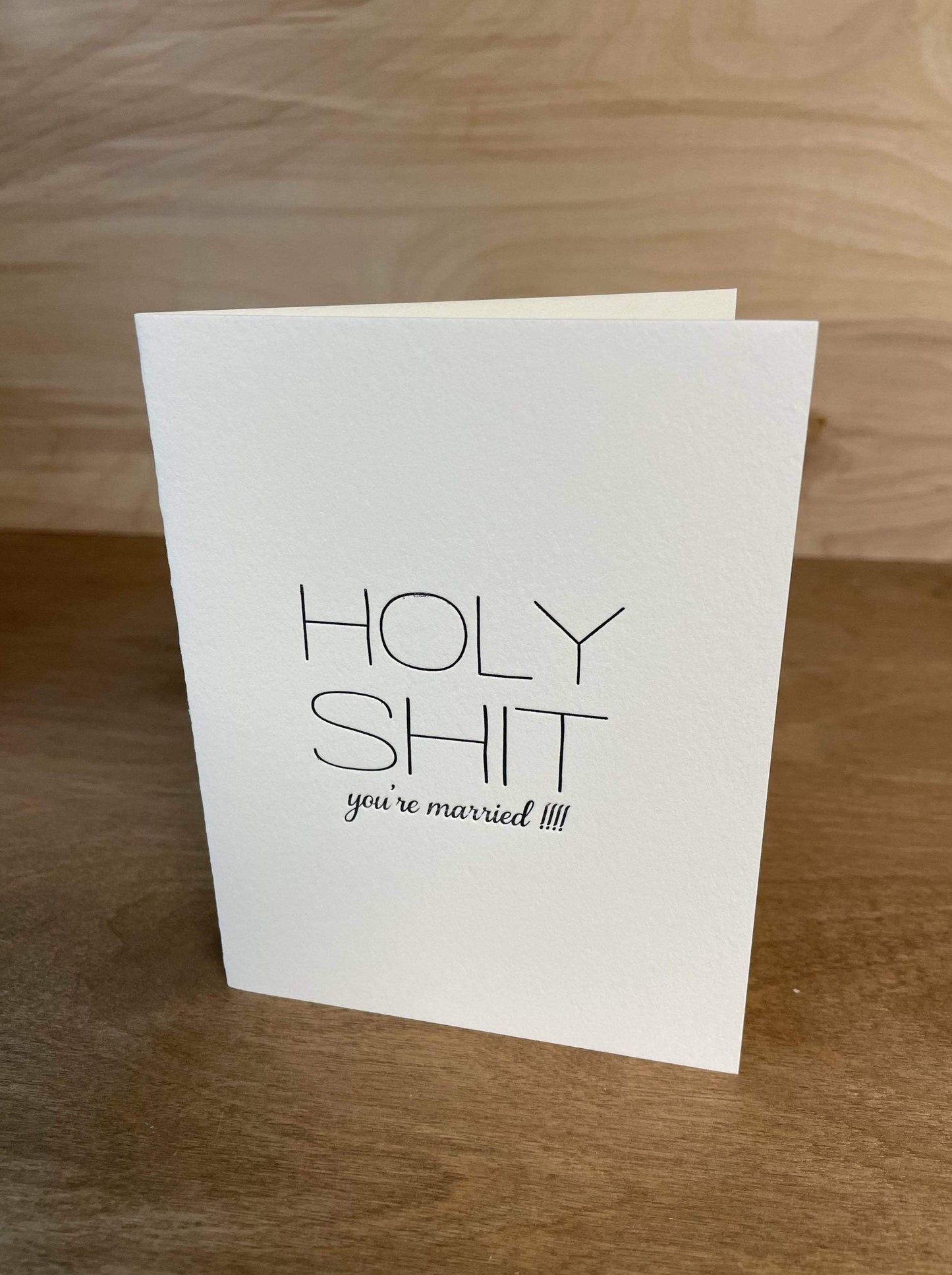 Holy Sh!t You're Married Card-Steel Petal Press