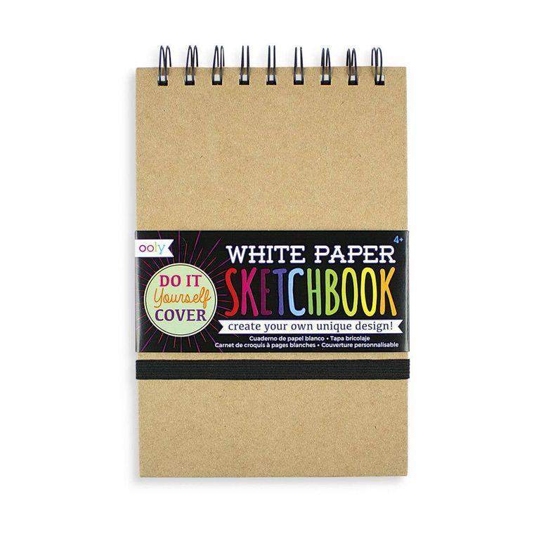 DIY Cover White Paper Stetchbook-OOLY