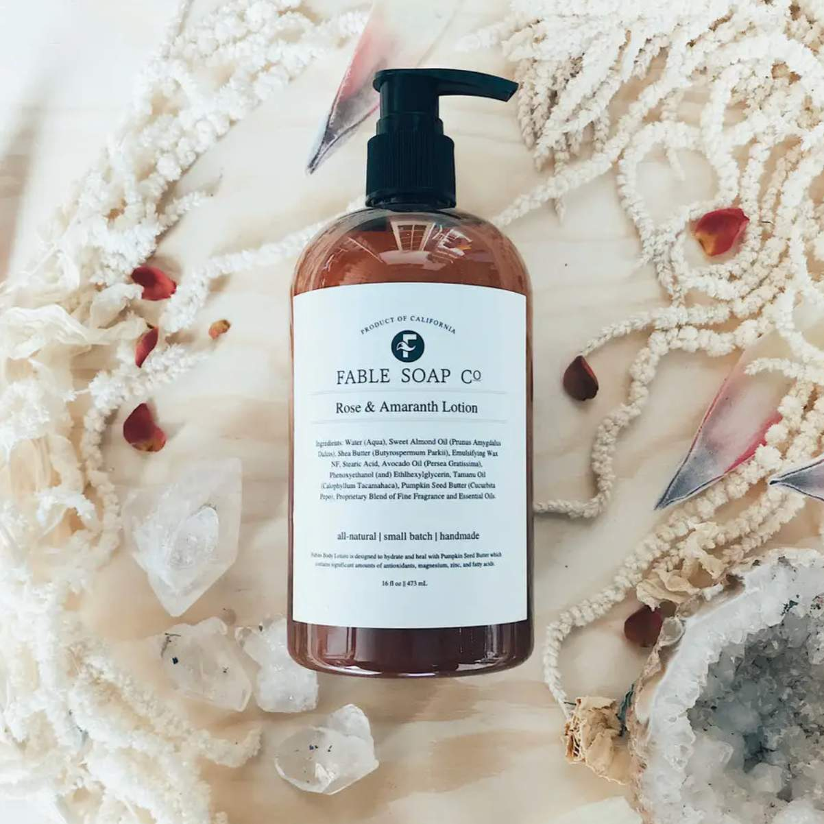 Rose & Amaranth Body Lotion-Fable Soap Co.