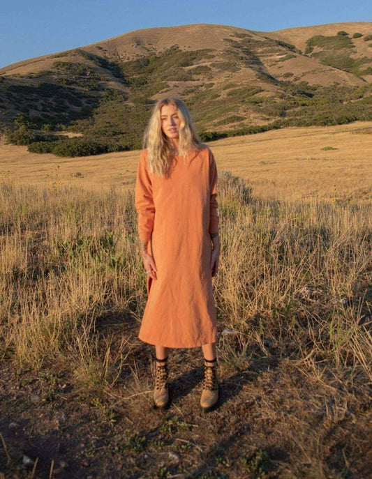 The Taylor Dress in Peach-People of Leisure