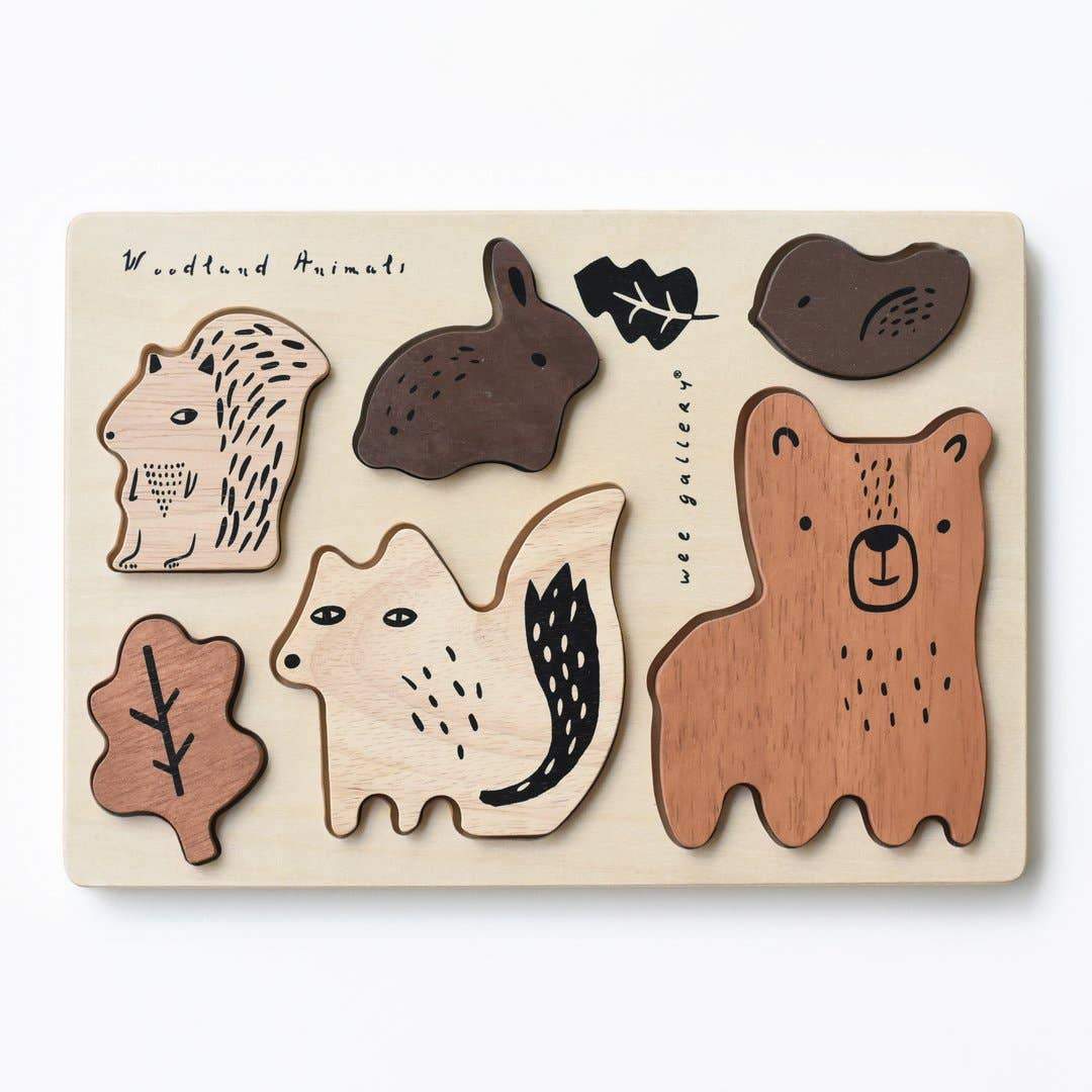 Woodland Animals Tray Puzzle-Wee Gallery