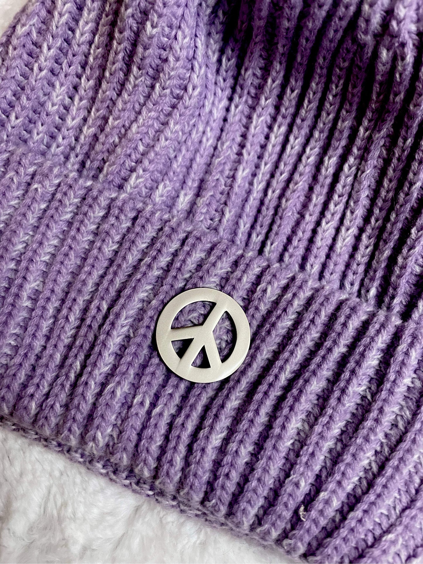Peace Sign Pin-Badge Bomb-peace sign,Pin,silver