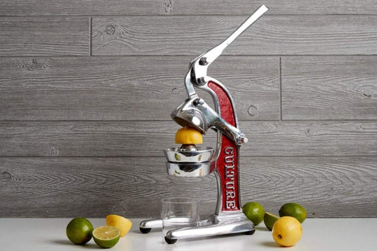 Artisan Citrus Juicer - Red-Verve Culture-cocktail,hand,Juicer,kitchen,press,steel